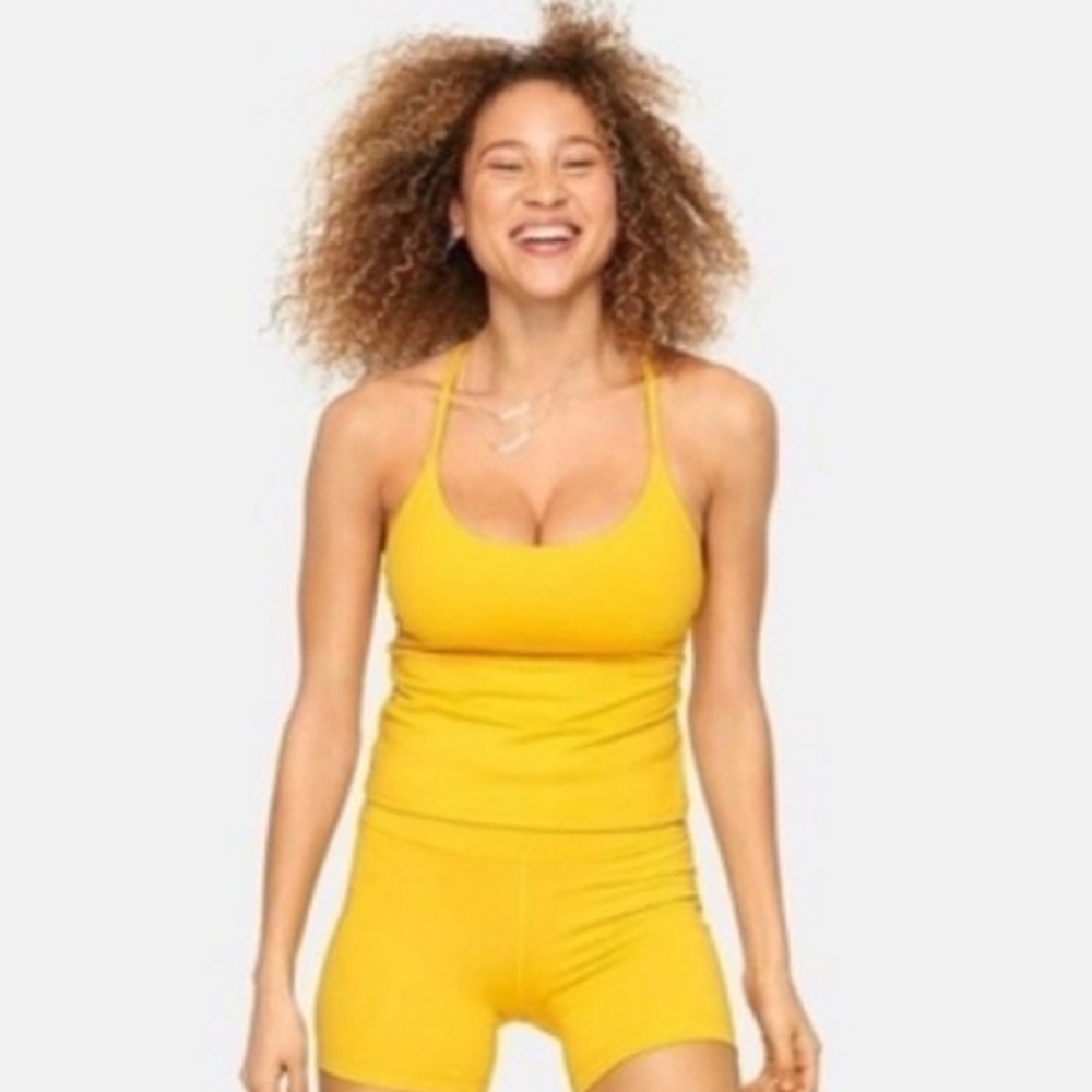 Outdoor Voices Yellow Move Free Cami Tank Top Size Large